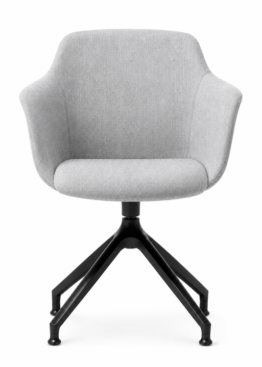 Eden Loria Swivel Armchair - Fixed Height - Upholstered