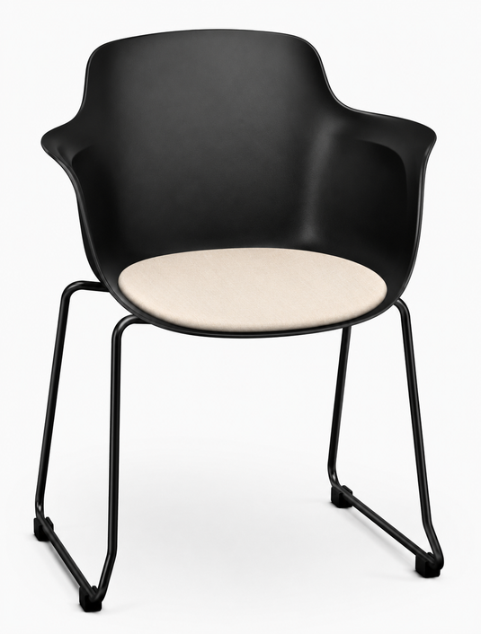 Eden Loria Sled Armchair - Seat Upholstered