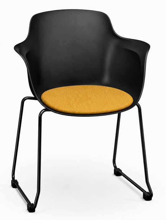 Eden Loria Sled Armchair - Seat Upholstered