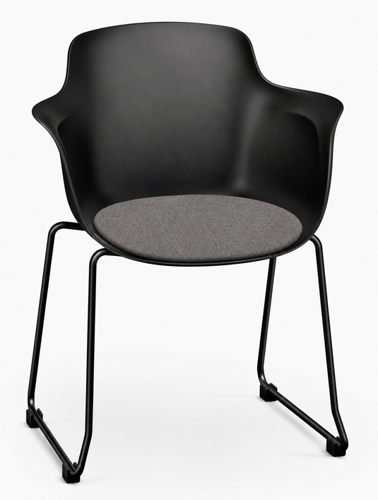 Eden Loria Sled Armchair - Seat Upholstered