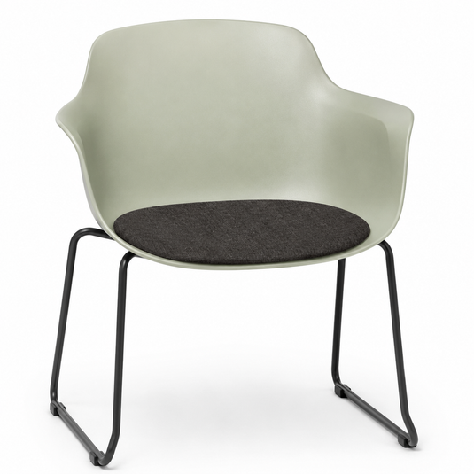 Eden Loria Sled Armchair - Seat Upholstered