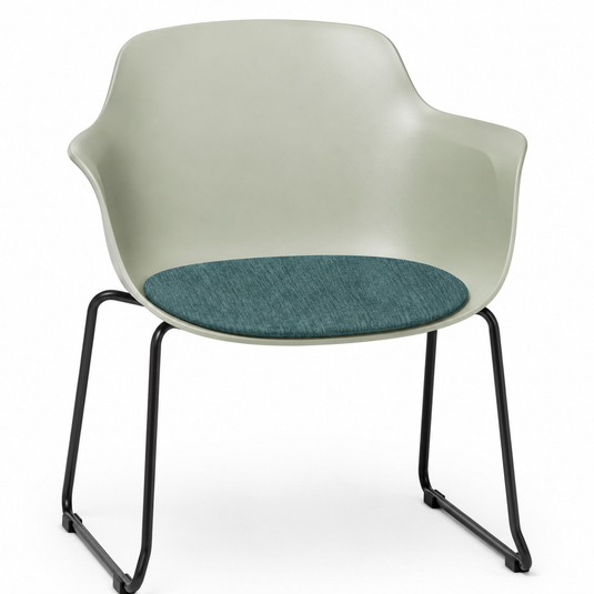 Eden Loria Sled Armchair - Seat Upholstered