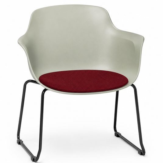 Eden Loria Sled Armchair - Seat Upholstered