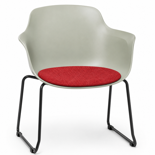 Eden Loria Sled Armchair - Seat Upholstered
