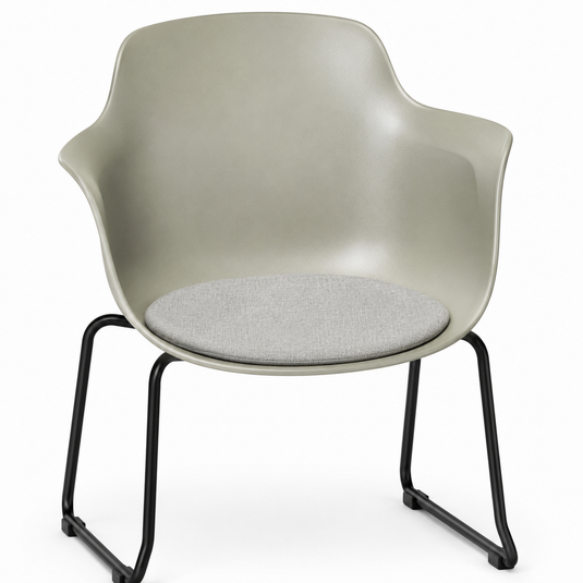 Eden Loria Sled Armchair - Seat Upholstered