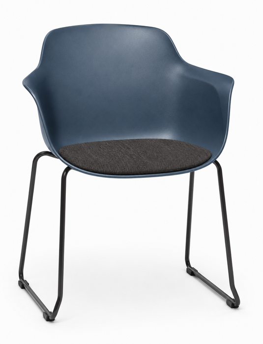 Eden Loria Sled Armchair - Seat Upholstered