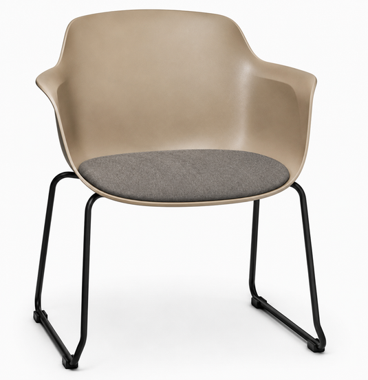Eden Loria Sled Armchair - Seat Upholstered
