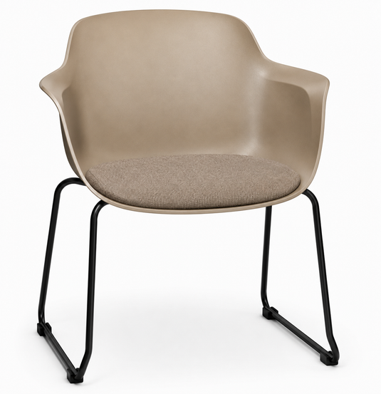 Eden Loria Sled Armchair - Seat Upholstered