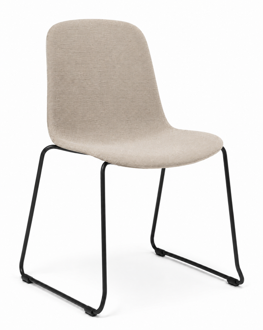 Eden Loria Sled Chair - Upholstered