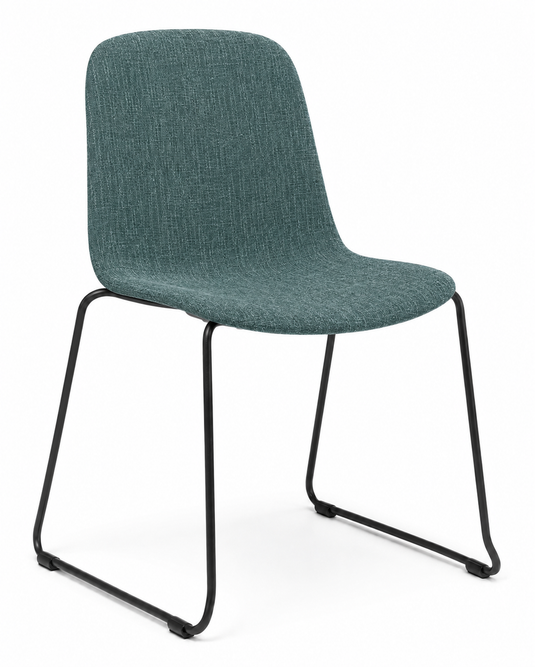 Eden Loria Sled Chair - Upholstered