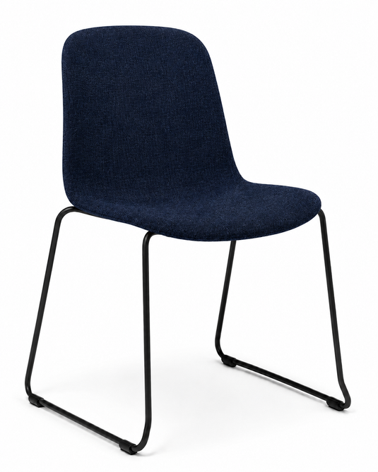 Eden Loria Sled Chair - Upholstered