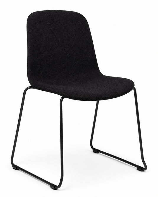 Eden Loria Sled Chair - Upholstered