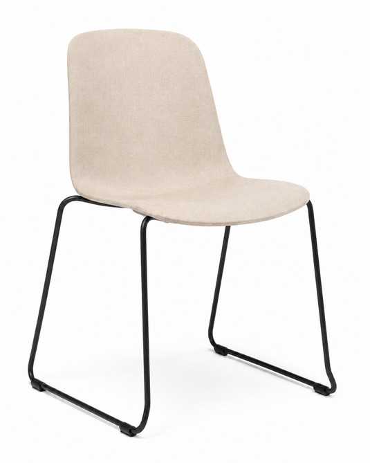 Eden Loria Sled Chair - Upholstered