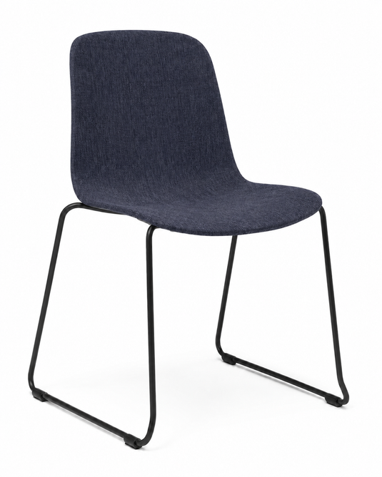 Eden Loria Sled Chair - Upholstered