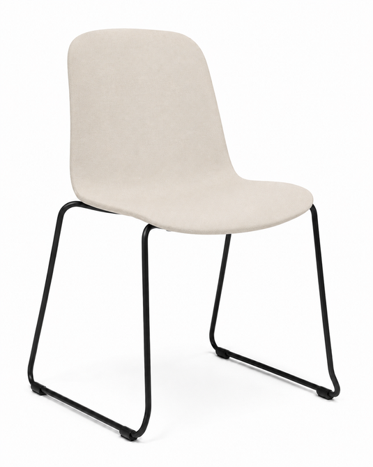 Eden Loria Sled Chair - Upholstered