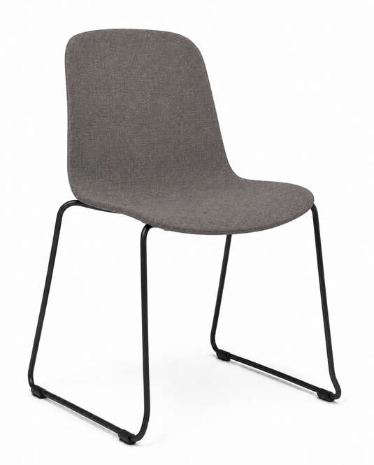 Eden Loria Sled Chair - Upholstered