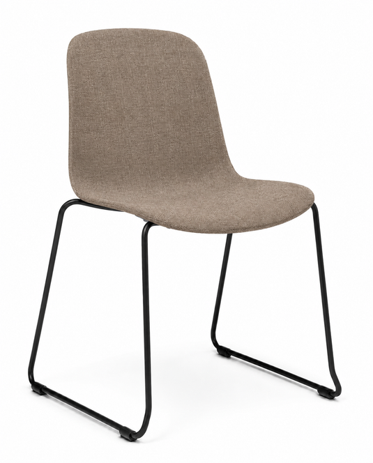 Eden Loria Sled Chair - Upholstered
