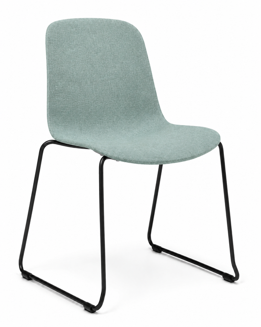 Eden Loria Sled Chair - Upholstered