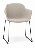 Eden Loria Sled Armchair - Upholstered