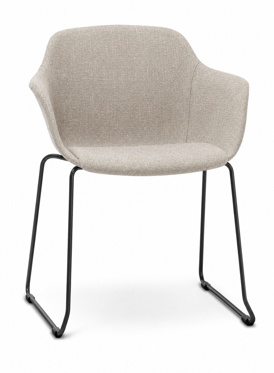 Eden Loria Sled Armchair - Upholstered