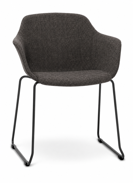 Eden Loria Sled Armchair - Upholstered