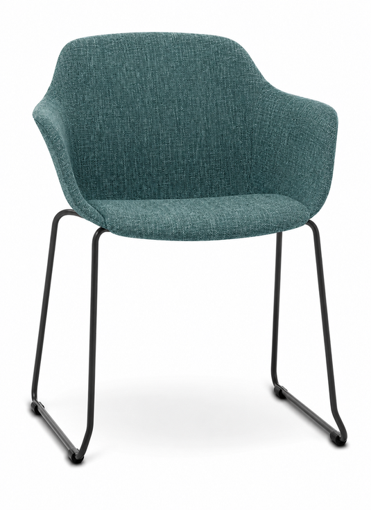 Eden Loria Sled Armchair - Upholstered