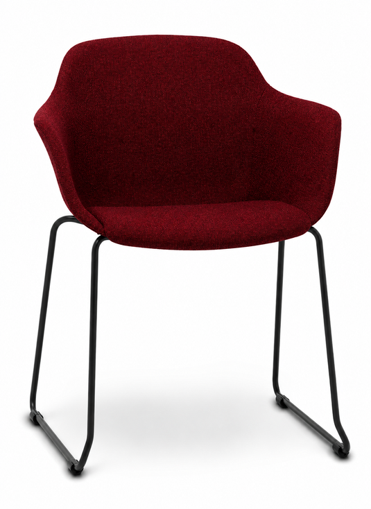 Eden Loria Sled Armchair - Upholstered