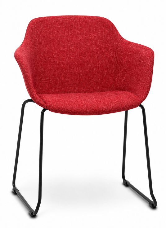 Eden Loria Sled Armchair - Upholstered