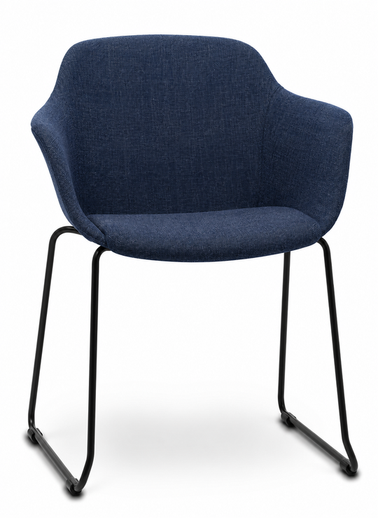 Eden Loria Sled Armchair - Upholstered
