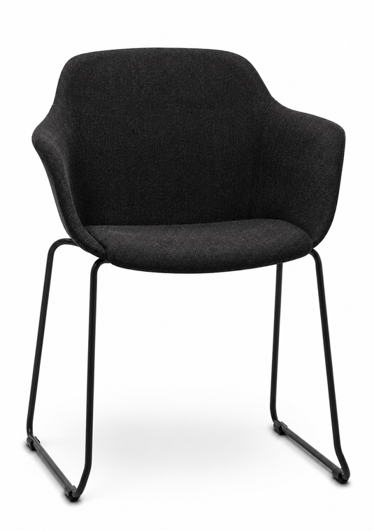 Eden Loria Sled Armchair - Upholstered