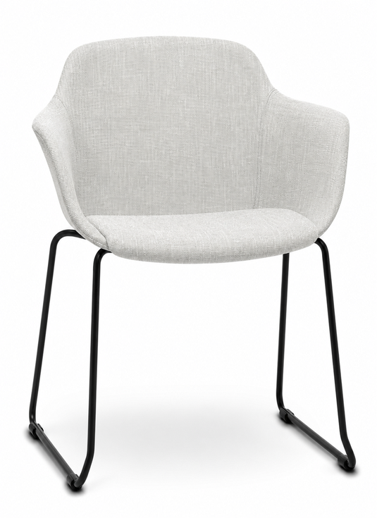 Eden Loria Sled Armchair - Upholstered