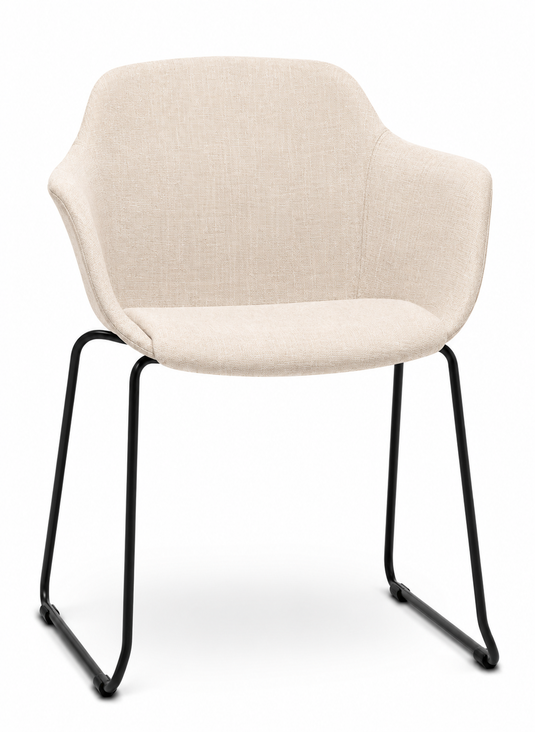 Eden Loria Sled Armchair - Upholstered