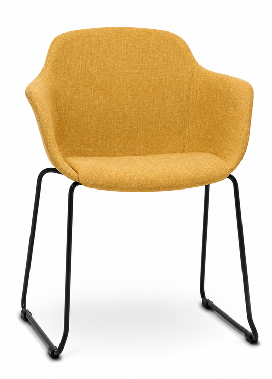Eden Loria Sled Armchair - Upholstered