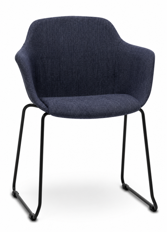 Eden Loria Sled Armchair - Upholstered