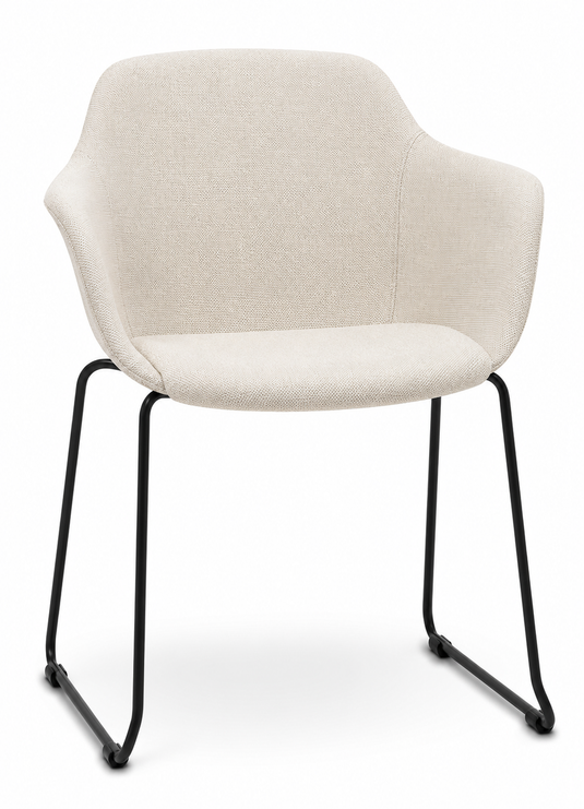 Eden Loria Sled Armchair - Upholstered