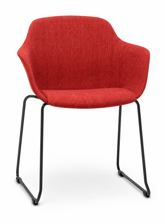 Eden Loria Sled Armchair - Upholstered