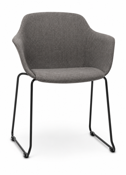 Eden Loria Sled Armchair - Upholstered