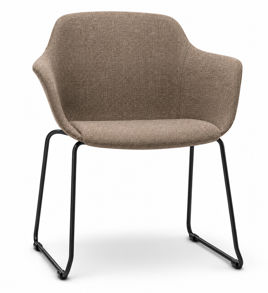 Eden Loria Sled Armchair - Upholstered