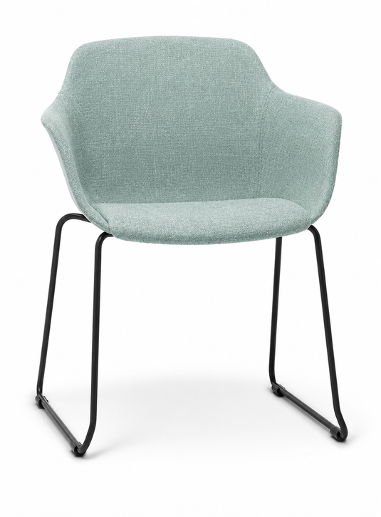 Eden Loria Sled Armchair - Upholstered