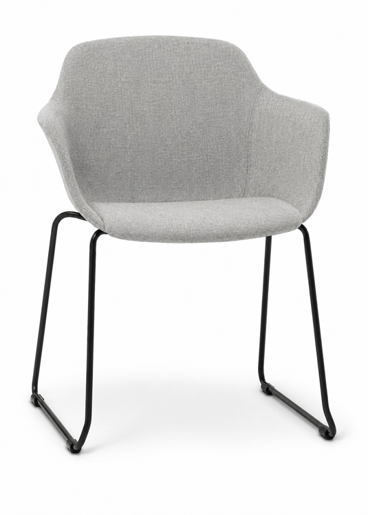 Eden Loria Sled Armchair - Upholstered