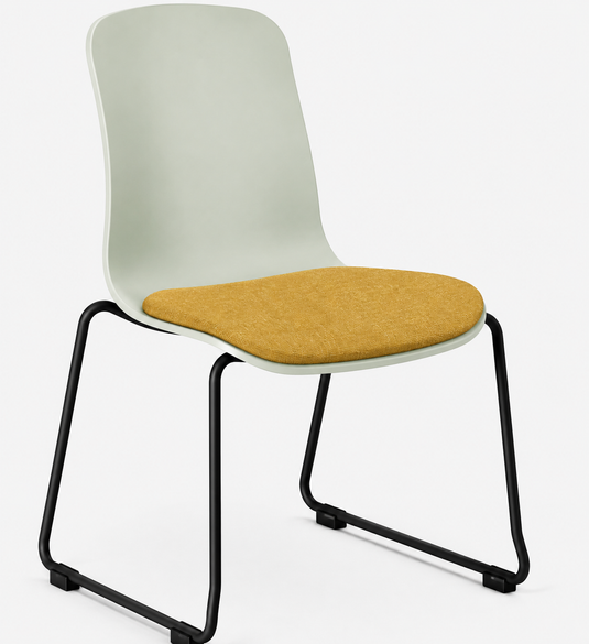 Eden Loria Sled Chair - Seat Upholstered