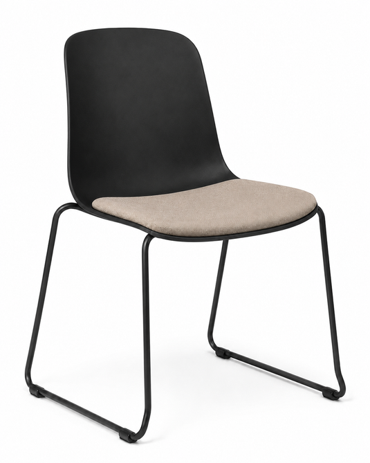 Eden Loria Sled Chair - Seat Upholstered