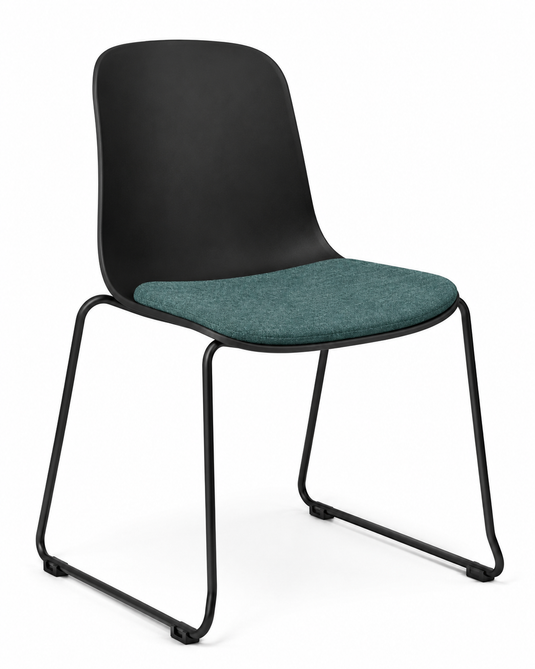 Eden Loria Sled Chair - Seat Upholstered