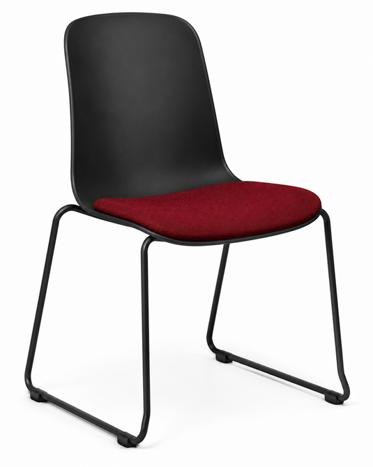 Eden Loria Sled Chair - Seat Upholstered
