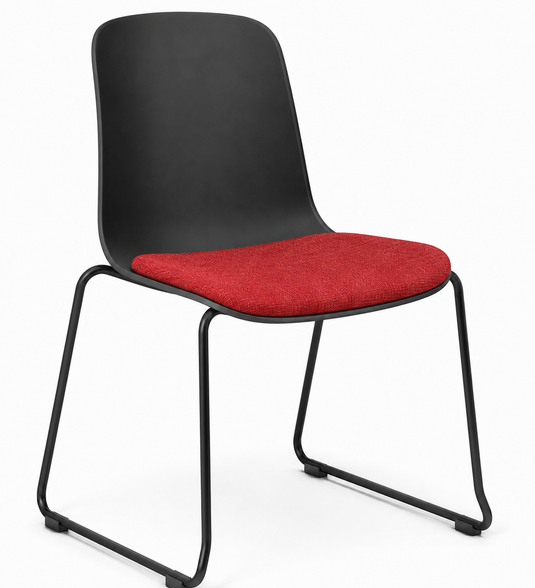 Eden Loria Sled Chair - Seat Upholstered