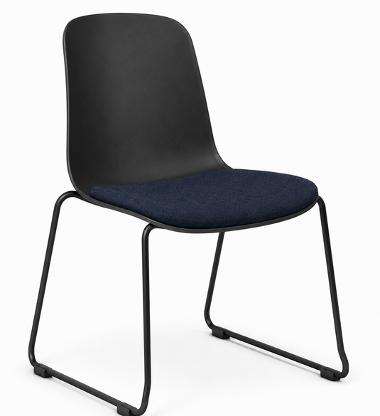 Eden Loria Sled Chair - Seat Upholstered