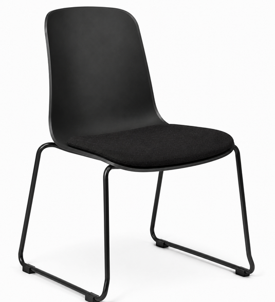 Eden Loria Sled Chair - Seat Upholstered