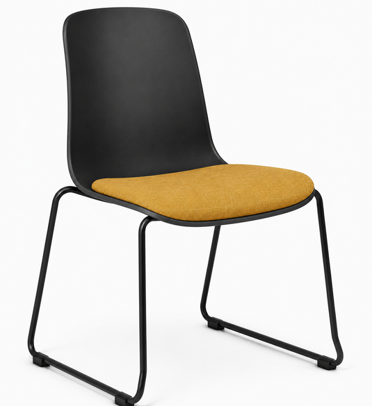 Eden Loria Sled Chair - Seat Upholstered