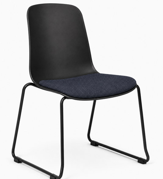 Eden Loria Sled Chair - Seat Upholstered