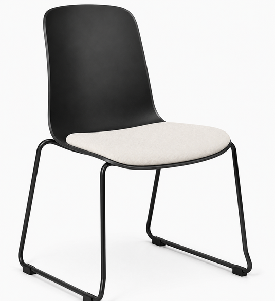 Eden Loria Sled Chair - Seat Upholstered